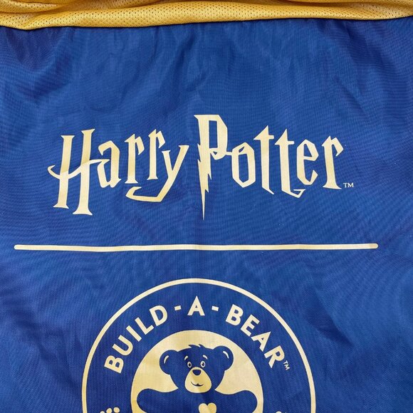Build-A-Bear Harry Potter Black Gold Drawstring Bag Backpack Cinch Sack 17"x13" - Picture 3 of 8